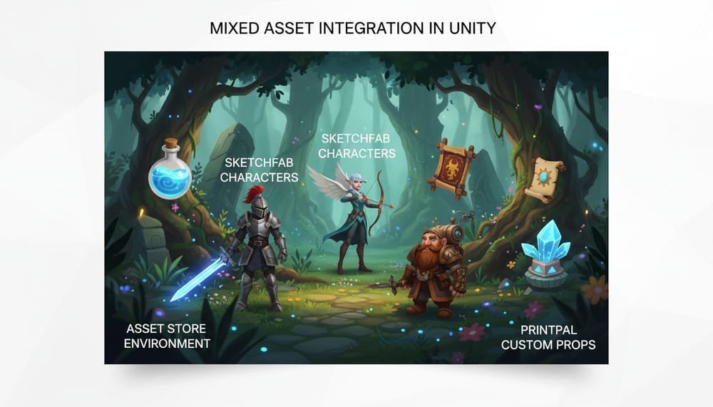 Top 7 Unity Asset Stores for Free 3D Models and Custom Generation