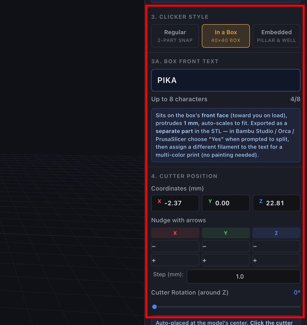 Fidget Clicker Maker: Add an MX-Style Click Mechanism to Any 3D Model