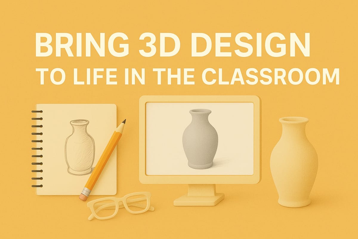 Bring 3D Design to Life in the Classroom: How Educators Can Use AI to Turn Drawings into 3D Models
