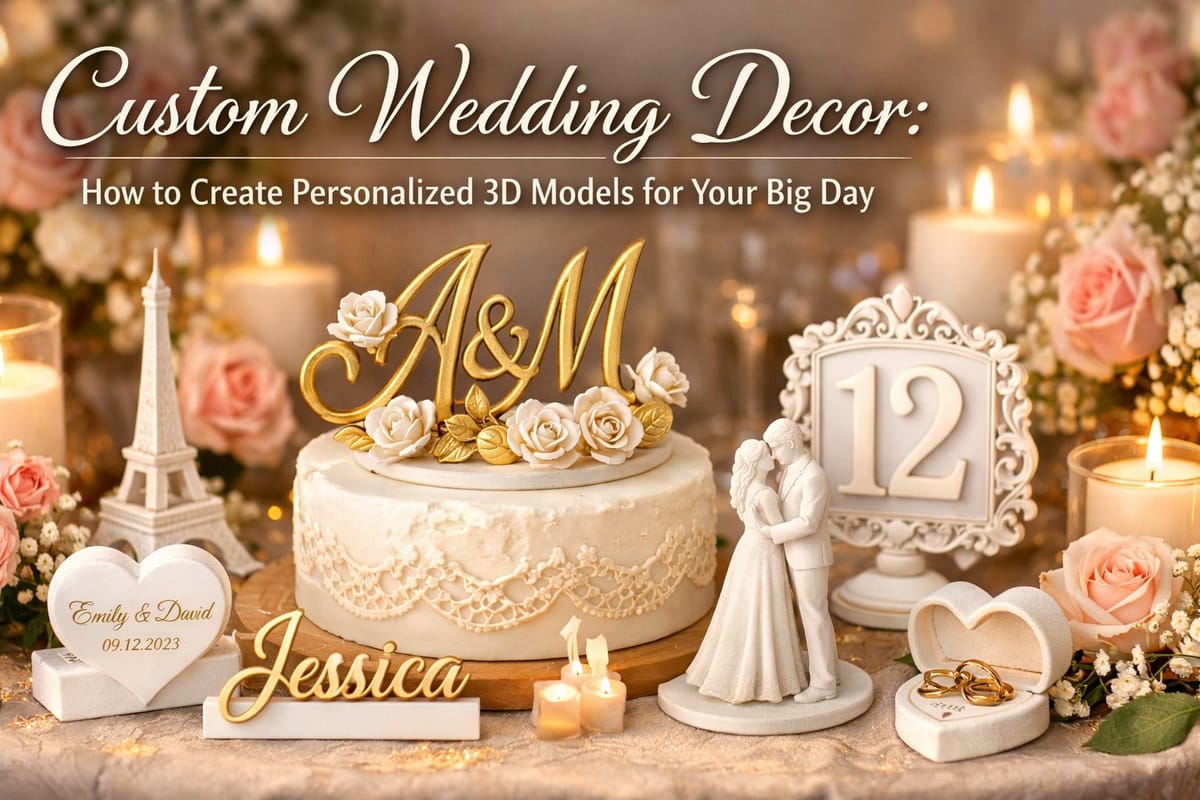 Custom Wedding Decor: How to Create Personalized 3D Models for Your Big Day