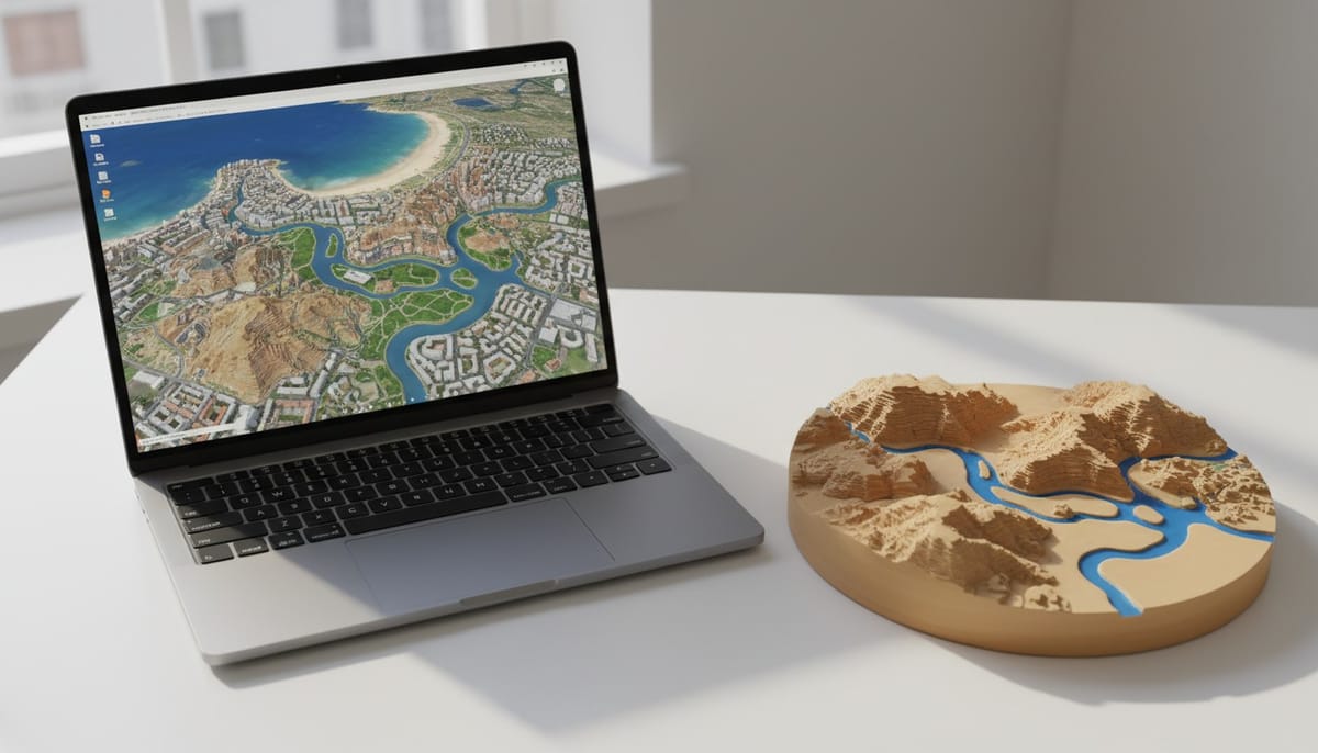 How to Turn a Map Screenshot into a 3D Printable Model