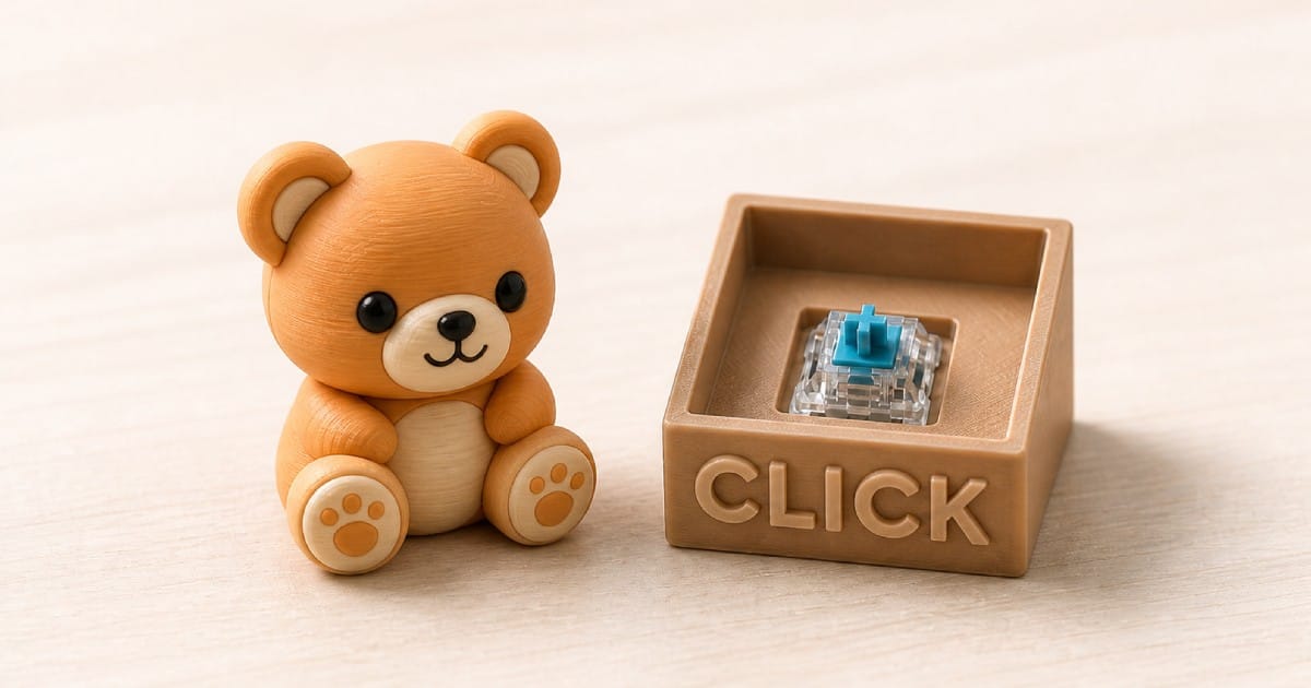 Fidget Clicker Maker: Add an MX-Style Click Mechanism to Any 3D Model