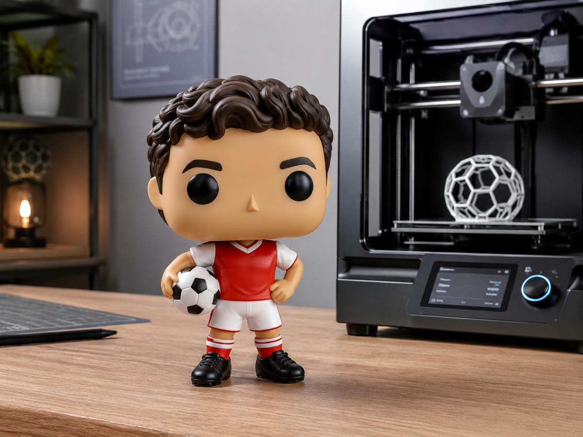 How to 3D Print a Funko Pop Style Figure of Your Favorite Soccer Player