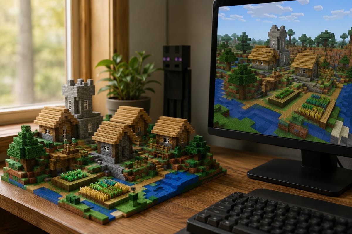 How to 3D Print Your Minecraft World in Full Color