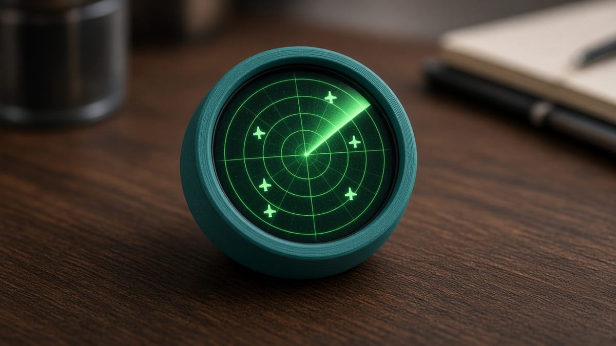 Build a Live Plane Radar on a Round ESP32