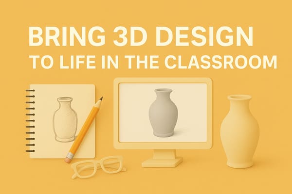 Bring 3D Design to Life in the Classroom: How Educators Can Use AI to Turn Drawings into 3D Models